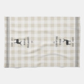 Rustic Deer Personalized Play Theedoek (Horizontaal)