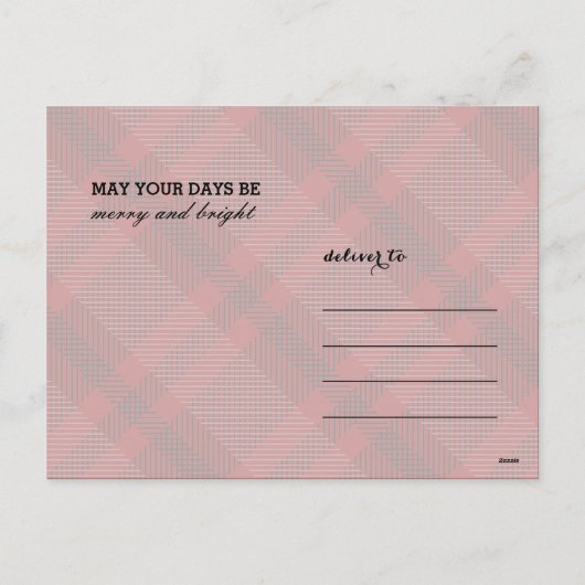 RUSTIC DEER RED CHRISTMAS BRIEFKAART (Achterkant)