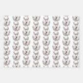 Rustic Deer  Rendier Gift Wrap Inpakpapier Vel (Voorkant)