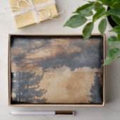 Rustic Deer Silhouette of Deer on Forest Trail Tissuepapier (Geschenk)