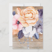 Rustic Deer Spring Birthday Kaart (Achterkant)