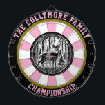 Rustic Deer Target Wall Art Dartbord<br><div class="desc">Transformeer uw mannen grot of jachtslot met dit ronde ontwerp van een majestueus hert met geweien in een sereen bos. De gewaagde overlay voegt een gevoel van avontuur en de jacht toe. Dit prachtige stuk is de perfecte manier om je liefde voor dieren in het wild en een rustieke inrichting...</div>