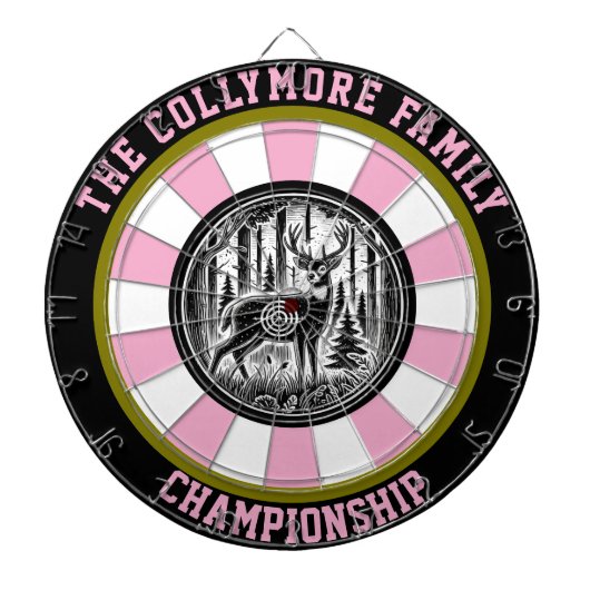 Rustic Deer Target Wall Art Dartbord (Voorkant)