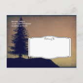 Rustic Deer Tree Country Save the Date Briefkaarte Aankondigingskaart (Achterkant)
