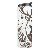 Rustic Deer Tumbler |  rendierontwerp Thermosbeker (Gedraaid links)