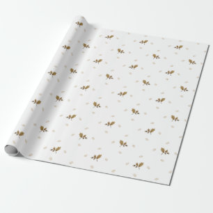 Rustic Delicate Tan Playful Branch Gift Cadeaupapier