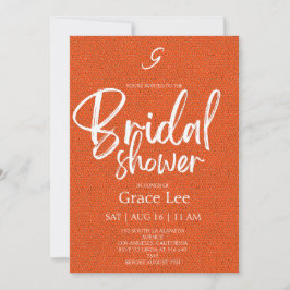 Rustic Denim Bridal Shower Invitation Kaart