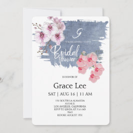 Rustic Denim Bridal Shower Invitation Kaart