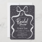 Rustic Denim Bridal Shower Invitation Kaart (Voorkant)
