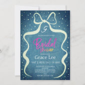 Rustic Denim Bridal Shower Invitation Kaart (Voorkant)