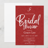 Rustic Denim Bridal Shower Invitation Kaart (Voorkant / Achterkant)
