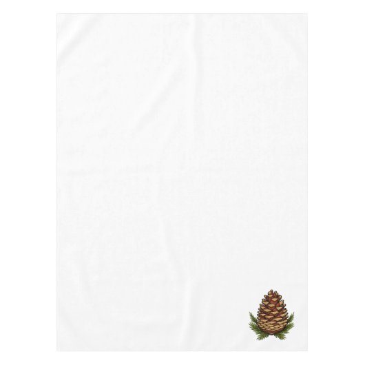 Rustic Denneappel Botanische Tafelkleed | Woodland (Voorkant)