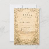 Rustic Desert Botanical Celebration RSVP Kaartje (Voorkant)