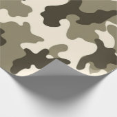 Rustic Desert Camo Wrapping Paper Cadeaupapier (Hoek)