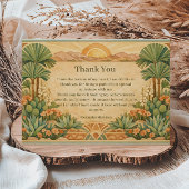 Rustic Desert Florals Birthday Bedankkaart