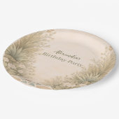 Rustic Desert Meadow Birthday Papieren Bordje (Gekanteld)