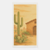 Rustic Desert Southwest Boho bruiloft Servet (Voorkant)