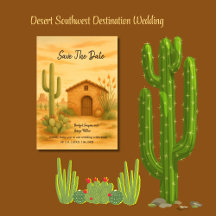 Rustic Desert Southwest Boho Wedding Save the Date