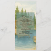 Rustic Desert Southwest Terracotta Trouwdiner Programmakaart (Voorkant)