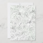 Rustic Desert Succulent Wreath Wedding Uitnodiging (Achterkant)