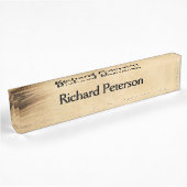Rustic Desk Name Bord Naambordje