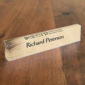 Rustic Desk Name Bord Naambordje (Zijkant)