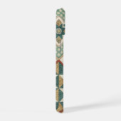 Rustic Diamant Patchwork Patroon - Geometrisch iPhone 15 Case (Rechterkant)