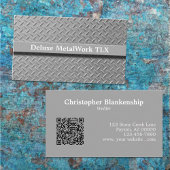 Rustic Diamond Bord Tradesman QR Code Sjabloon Visitekaartje