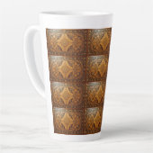 Rustic Diamond Latte Mok (Linkerhoek)