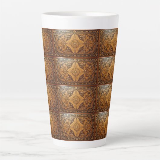 Rustic Diamond Latte Mok (Voorkant)
