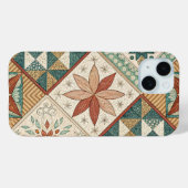 Rustic Diamond Patchwork Pattern - Geometrisch Case-Mate iPhone Case (Achterkant (horizontaal))