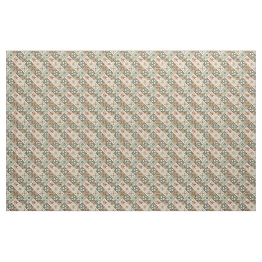 Rustic Diamond Patchwork Pattern - Geometrisch Stof (Yard (91,4 cm))