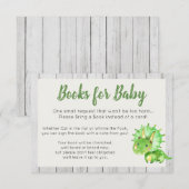 Rustic Dinosaur Books for Baby Card Informatiekaartje (Voorkant / Achterkant)