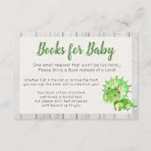 Rustic Dinosaur Books for Baby Card Informatiekaartje (Voorkant)