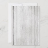 Rustic Dinosaur Boy Baby shower Kaart (Achterkant)