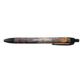 Rustic Dirt Brown Bedrijf/ Evenement Zwarte Inkt Pen (Bodem)