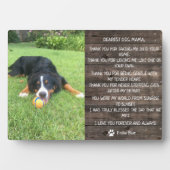 Rustic Dog Pet Memorial Keepslag Quote Fotoplaat (voorkant)