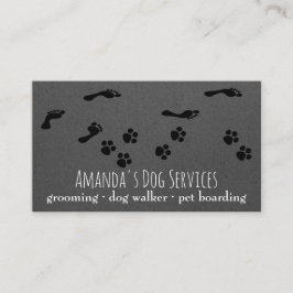 Rustic Dog Sitter Pet Services Grooming Pw Path Visitekaartje