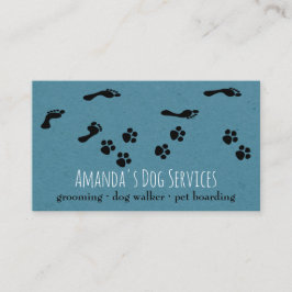 Rustic Dog Sitter Pet Services Grooming Pw Path Visitekaartje
