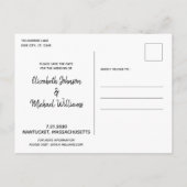 Rustic Dog Wedding Dog Save the Date Aankondigingskaart (Achterkant)