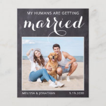 Rustic Dog Wedding Photo Budget Save the Date Kaar