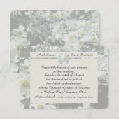 Rustic Dogwood Blossom Wedding Pastel Color Suite Kaart (Voorkant / Achterkant)