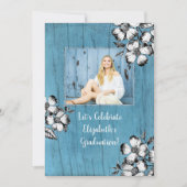 Rustic Dogwood Flower Gradution Party Afstudeerder Kaart (Voorkant)