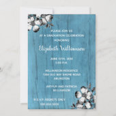 Rustic Dogwood Flower Gradution Party Afstudeerder Kaart (Achterkant)