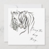 Rustic Doing the Dang Thing Equestrial Save The Date (Voorkant)