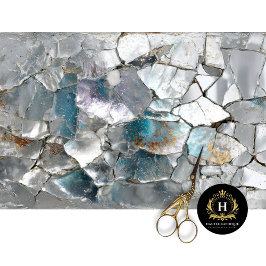 Rustic Dragon Scale Mirror Decoupage Papier