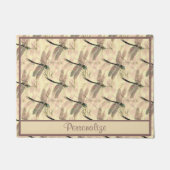 Rustic Dragonfly Art Design Pattern Deurmat (Voorkant)