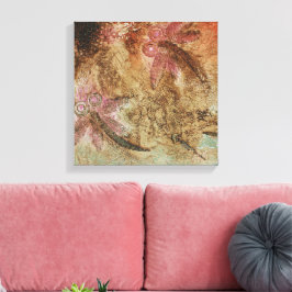 Rustic Dragonfly Dreaming Canvas Afdruk