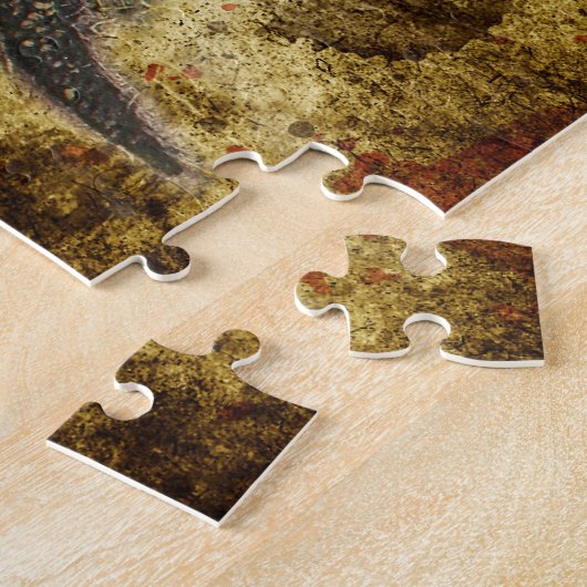 Rustic Dragonfly Flit Jigzaag Puzzle Legpuzzel (Zijkant)