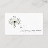 Rustic Dragonfly Floral Gardener Landscaper Visitekaartje (Achterkant)